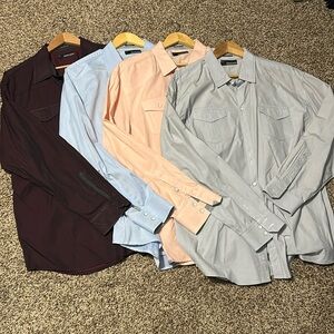 Lot of 4 men’s size XL Buckle Black shirts